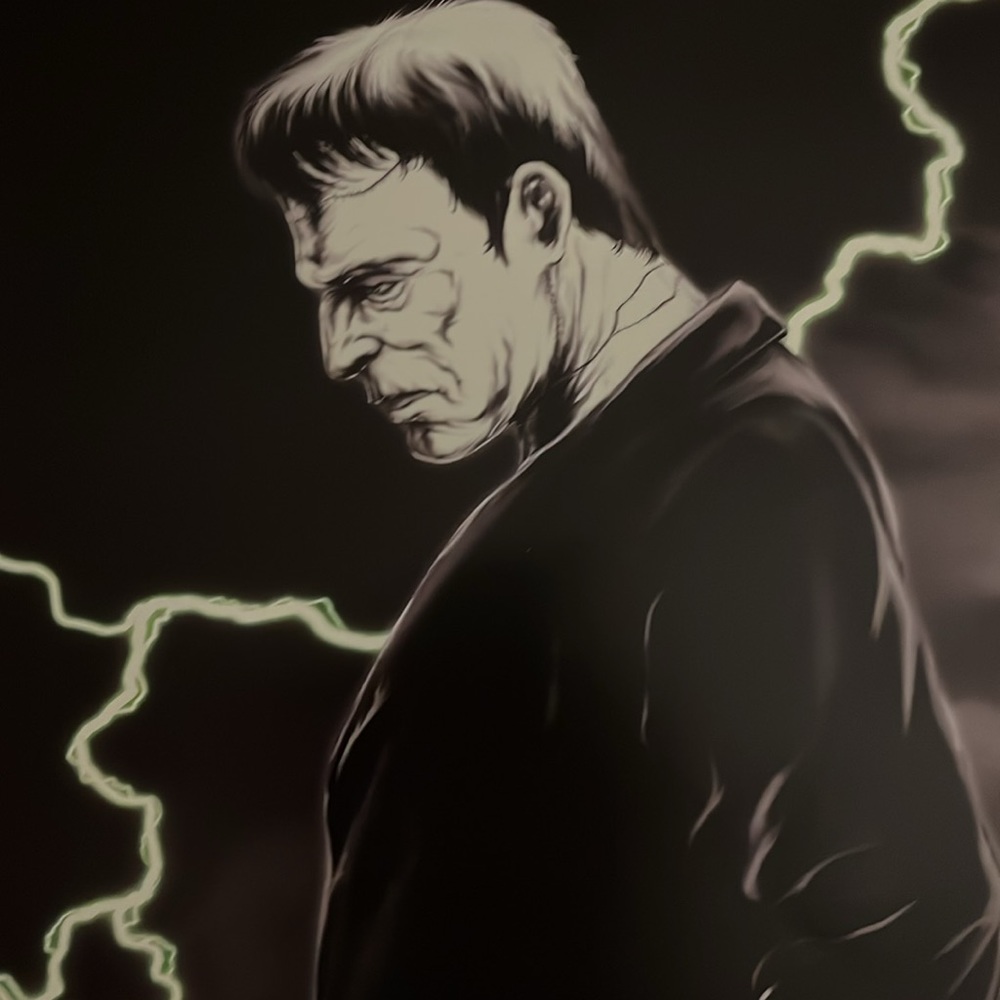 Frankenstein’s monster art print 11x17 - artist Damon Bowie